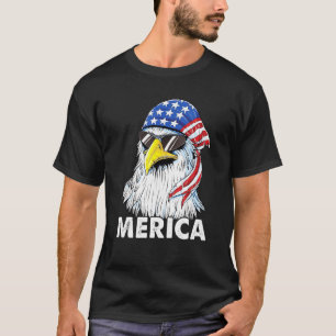 Patriotic Eagle Mullet 4. Juli USA Fl T-Shirt