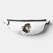 Patriotic Eagle Mullet Vintage Engraving Vector De Bauchtasche (Ablage )