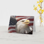 Patriotic Eagle Notecard Karte (Gelbe Blume)
