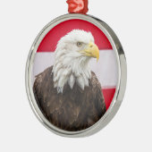 Patriotic Eagle Ornament Aus Metall (Links)