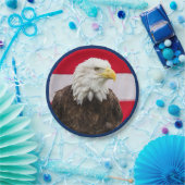 Patriotic Eagle Pappteller (Party)