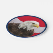 Patriotic Eagle Pappteller (Schrägansicht)
