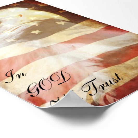 Patriotic Eagle Poster (Ecke)