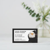 Patriotic Eagle Property Manager fett Schwarze Gre Visitenkarte (Stehend Vorderseite)