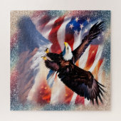 Patriotic Eagle Puzzle (Horizontal)
