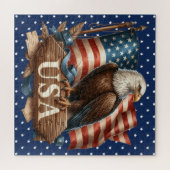 Patriotic Eagle Puzzle (Horizontal)