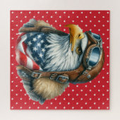 Patriotic Eagle Puzzle (Horizontal)
