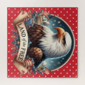 Patriotic Eagle Puzzle (Horizontal)