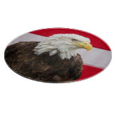 Patriotic Eagle Schneidebrett (Ecke)