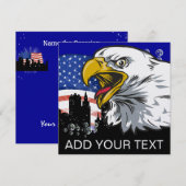 Patriotic Eagle - SRF Einladung (Vorne/Hinten)