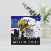 Patriotic Eagle - SRF Einladung (Stehend Vorderseite)