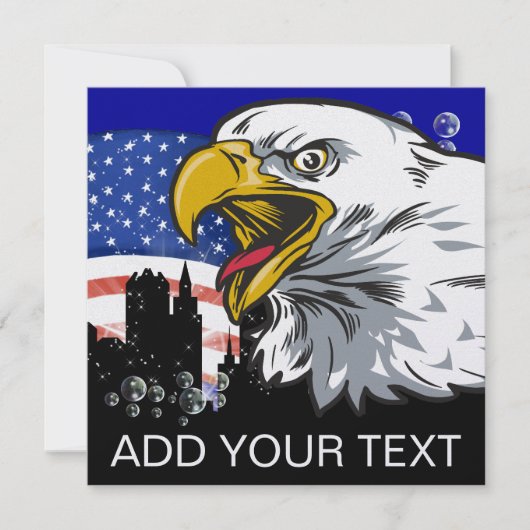 Patriotic Eagle - SRF Einladung (Vorderseite)