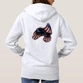Patriotic Eagle Star Burst Hoodie (Rückseite)