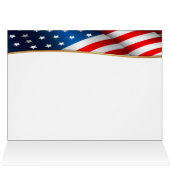 Patriotic Eagle Stationery Note Card (Innenansicht Horizontal (Oben))