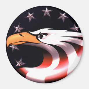 Patriotic Eagle US Flagge Magnet
