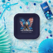 Patriotic Eagle USA 4. Juli Pappteller (Party)
