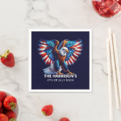 Patriotic Eagle USA 4. Juli Serviette (Beispiel)