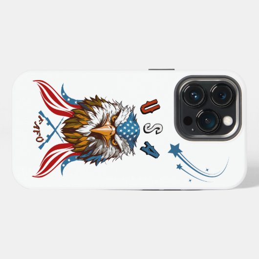 Patriotic Eagle USA FAFO iPhone Hülle (Rückseite (Horizontal))