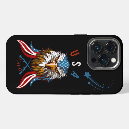 Patriotic Eagle USA FAFO iPhone Hülle (Rückseite (Horizontal))