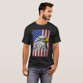 Patriotic Eagle USA Flag 4. Juli  T-Shirt (Vorne ganz)