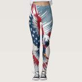 Patriotic Eagle USA Leggings (Vorderseite)
