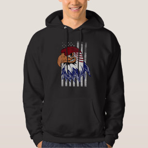 Patriotic Eagle Usa Merica 4. Juli American Fl Hoodie
