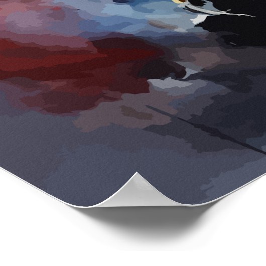 Patriotic Eagle | USA | Poster (Ecke)