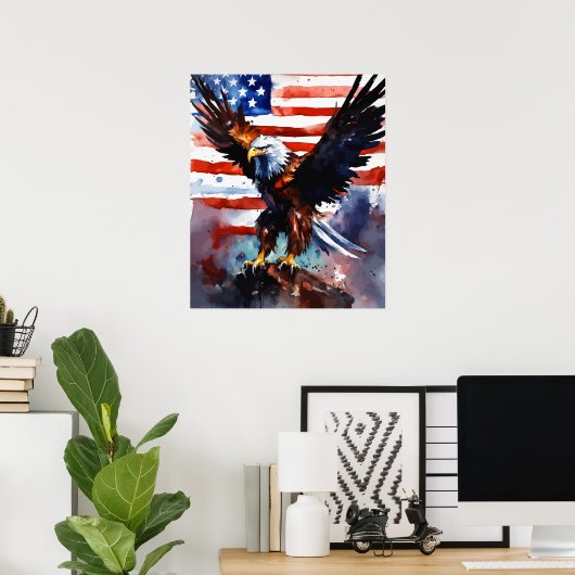 Patriotic Eagle | USA | Poster (Heimbüro)