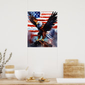 Patriotic Eagle | USA | Poster (Küche)