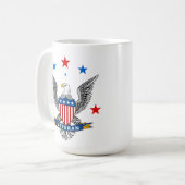 Patriotic Eagle Veteran Kaffeetasse (Vorderseite Links)