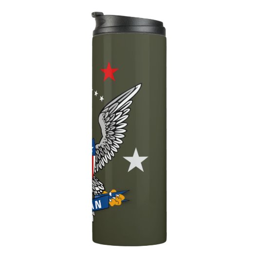 Patriotic Eagle Veteran Thermosbecher (Nach rechts gedreht)