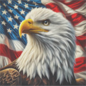 Patriotic Eagle Vinyl Sticker (Vorderseite)