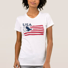 Patriotic Eagles USA Flag American United Staaten T-Shirt