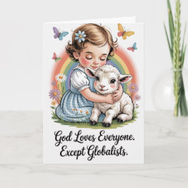 Patriotic Easter America First Christian Humor  Karte