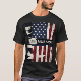 Patriotic Eid Mubarak American Flag Mens TShirt
