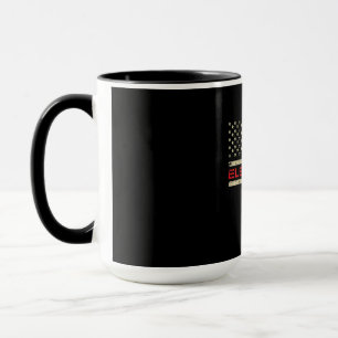 Patriotic Electrician American Flag Weihnachtsfeie Tasse