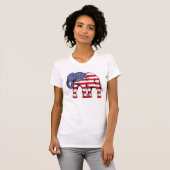 Patriotic Elephant T-Shirt (Vorne ganz)