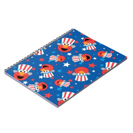 Patriotic Elmo Pattern Notizblock (Linke Seite)