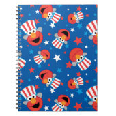Patriotic Elmo Pattern Notizblock (Vorderseite)