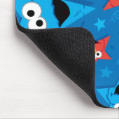 Patriotic Elmo und Cookie Monster Muster Mousepad (Ecke)