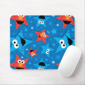 Patriotic Elmo und Cookie Monster Muster Mousepad (Mit Mouse)