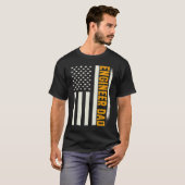 Patriotic Engineering Degreed Engineer Dad America T-Shirt (Vorne ganz)