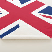 Patriotic English Union Jack Red White Blue Flag Sherpadecke (3/4)