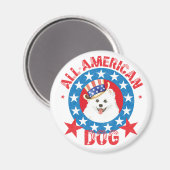 Patriotic Eskie Magnet (Vorderseite/Rückseite)