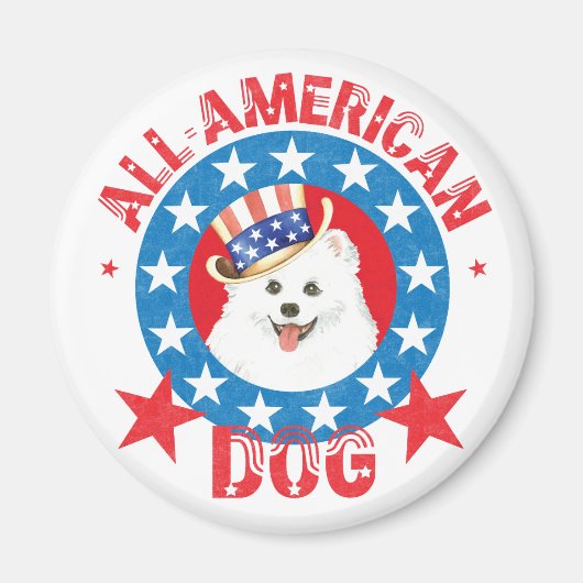 Patriotic Eskie Magnet (Vorne)