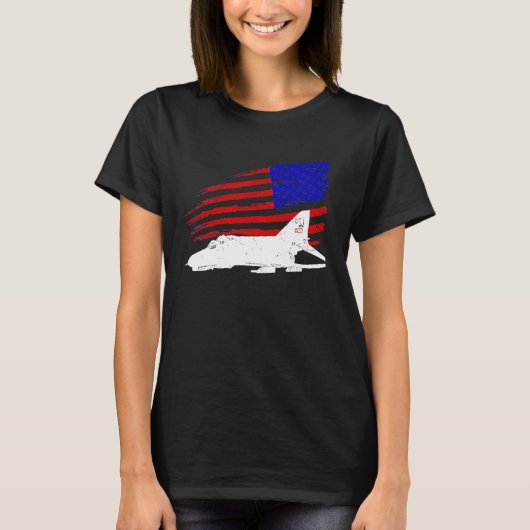 Patriotic F 4 PHANTOM McDonnell Douglas America fl T-Shirt (Vorderseite)