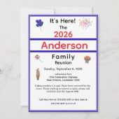 Patriotic Family Reunion Einladung (Vorderseite)