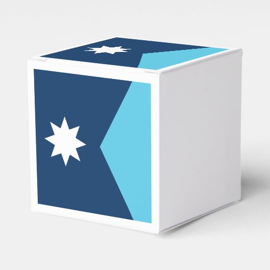 Patriotic favor box with Flag of Minnesota, USA Geschenkschachtel (Vorderseite)