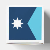 Patriotic favor box with Flag of Minnesota, USA Geschenkschachtel (Oben)