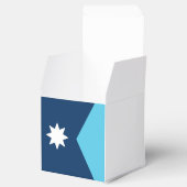 Patriotic favor box with Flag of Minnesota, USA Geschenkschachtel (Geöffnet)